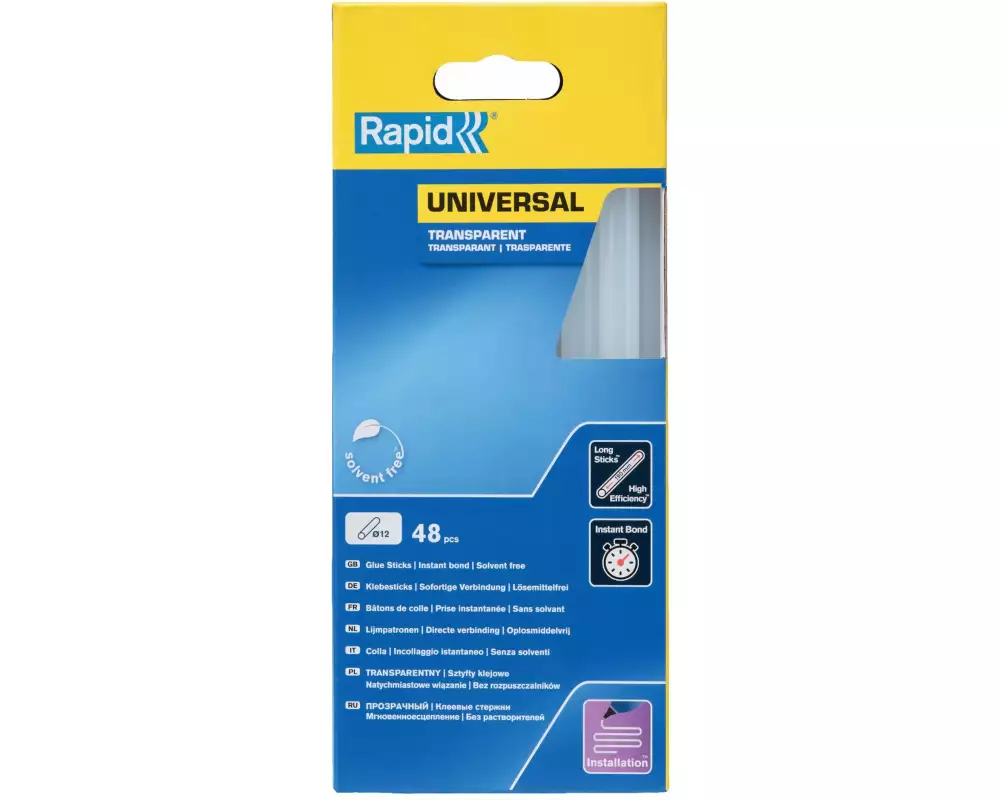 Rapid Klebestick Universal 12 mm Transparent