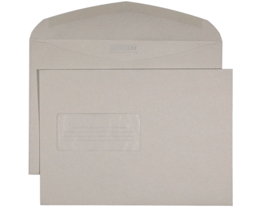 METTLER Couvert Fenster links C5 8055 100g, recycling 500 Stk.