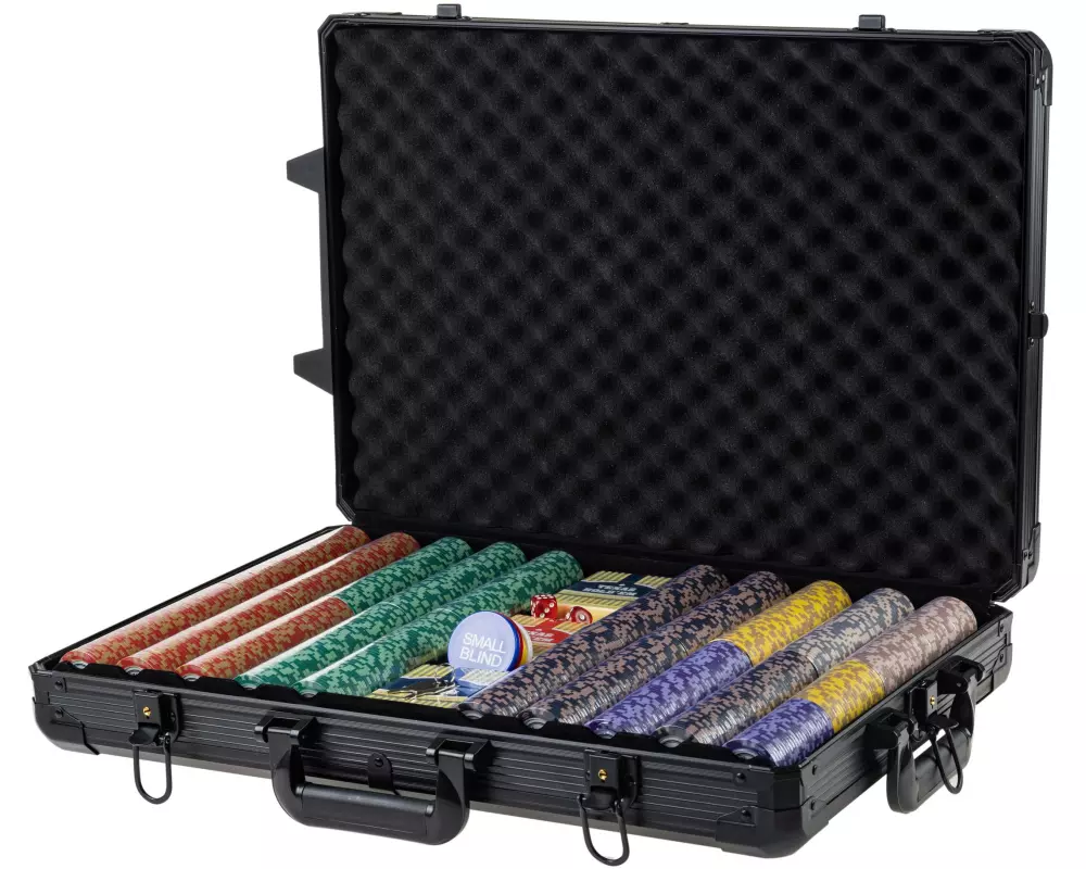 FTM Poker Set PRO 1000 Chips Black Edition