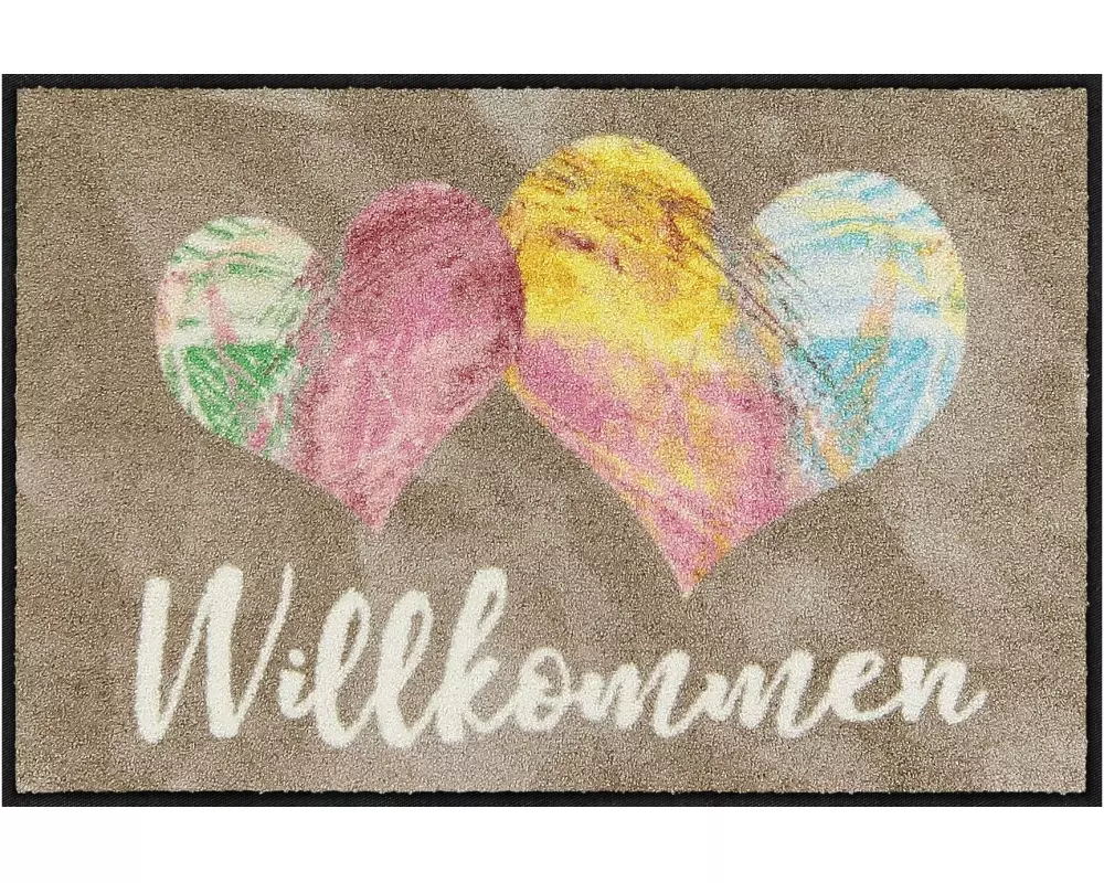 Salonlöwe Fussmatte Herzkunst 50 cm x 75 cm