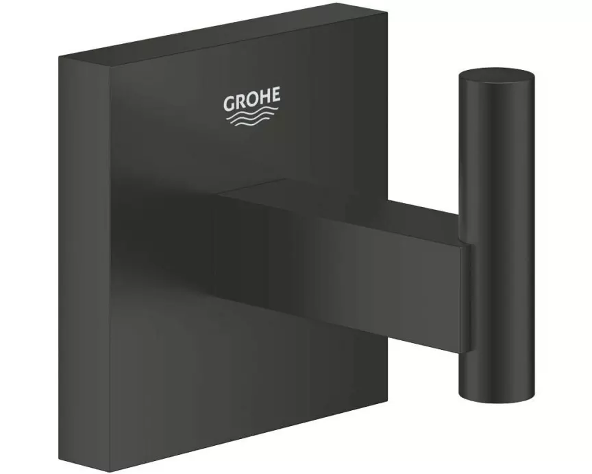 GROHE Start Cube Bademantelhaken Schwarz/Black Mat