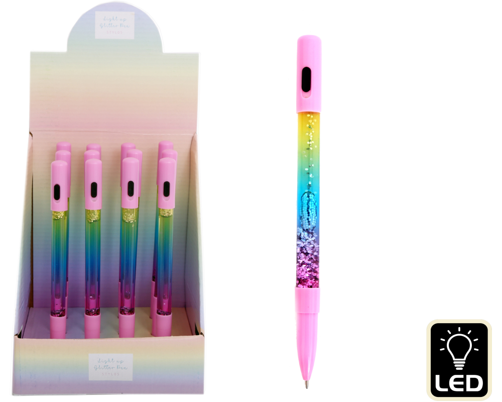 ROOST Kugelschreiber Glitter ST7219 Light Up