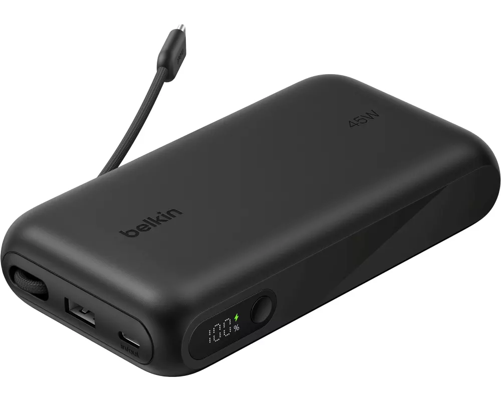 Belkin BoostCharge 20.000 mAh 45W PD Display Schwarz