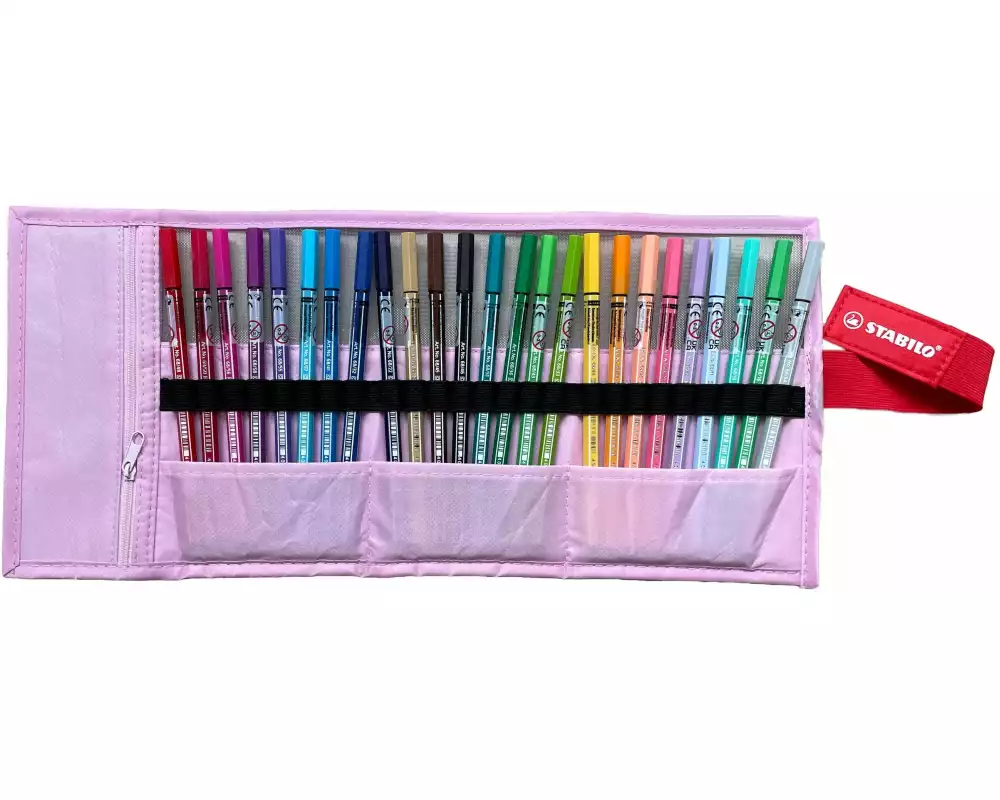 STABILO Pen 68 Rollerset 25er Rosa