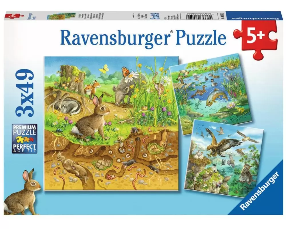Ravensburger Puzzle Tiere in ihren Lebensräumen