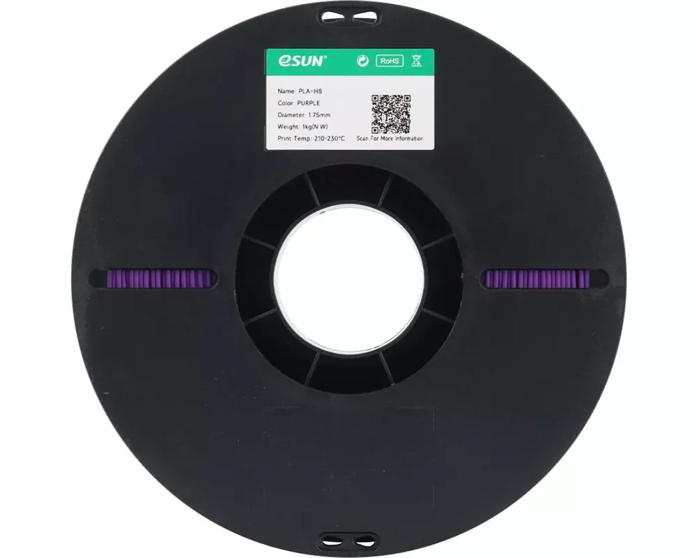 eSun Filament PLA+HS, Lila 1.75 mm 1 kg