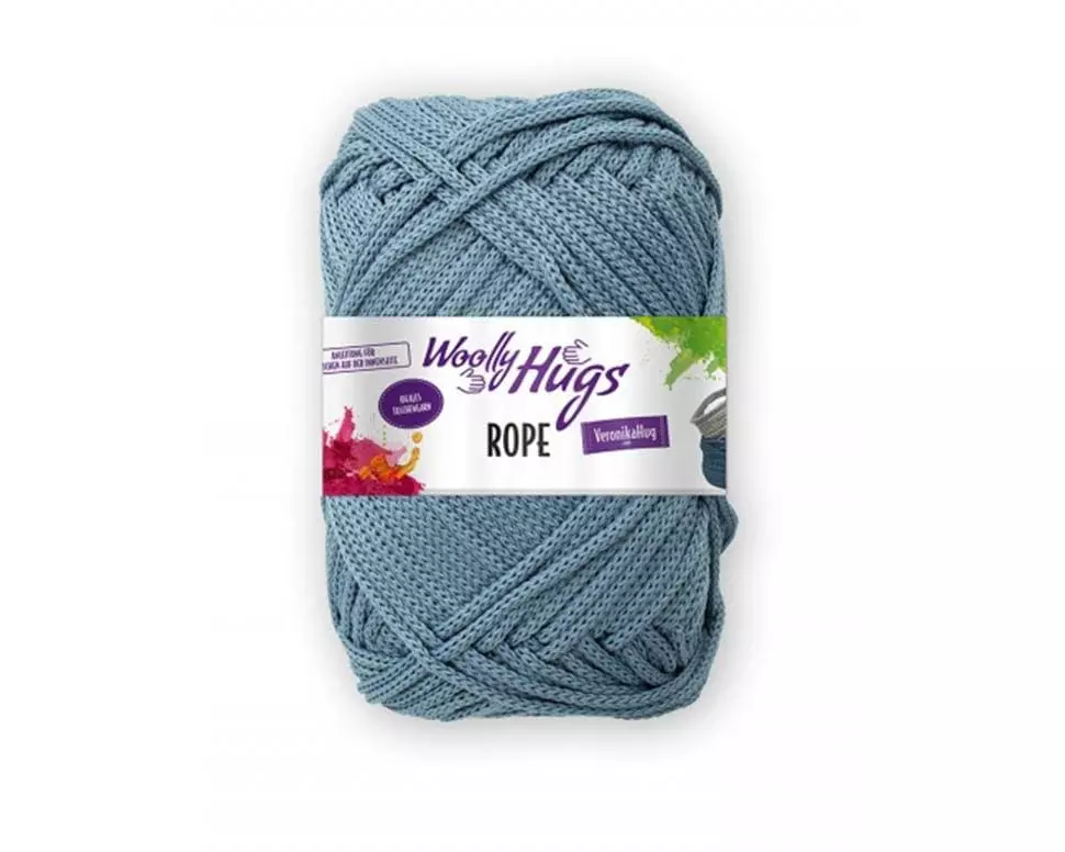 Wolly Hugs Wolle Makramee Rope 200 g, Blau