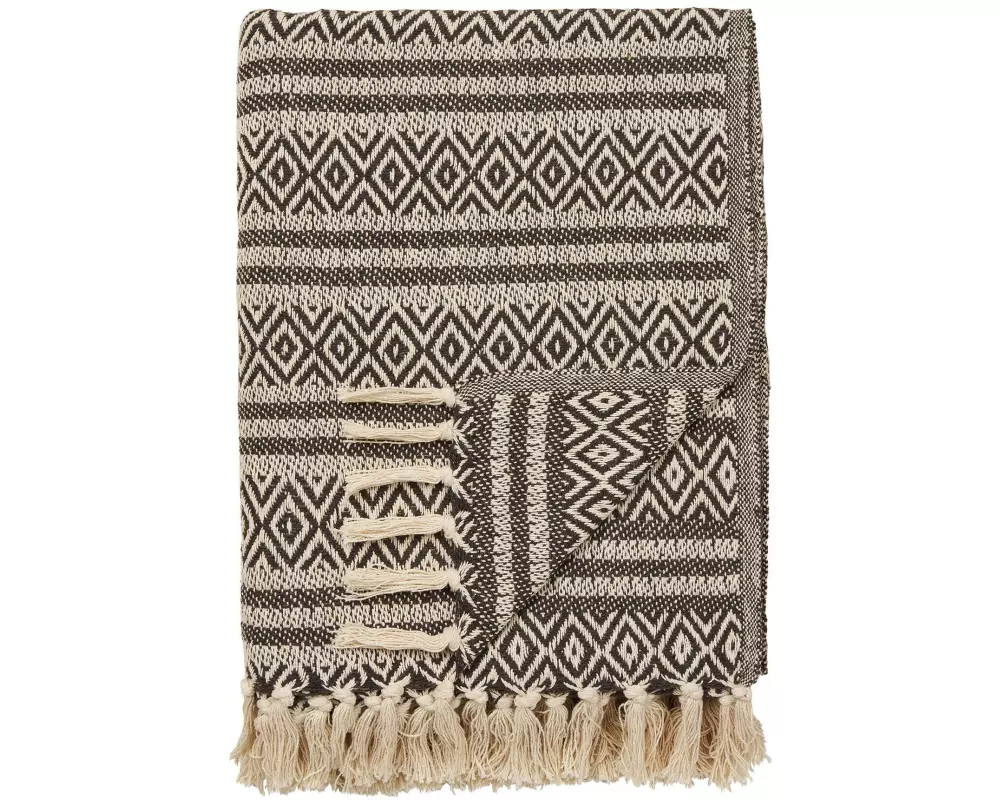 House Nordic Adana Plaid 130 x 180 cm, Braun