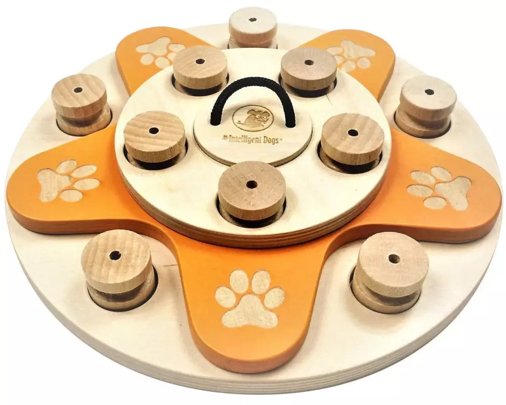 My Intelligent Dogs Strategie-Spiel Hundeblume aus Holz