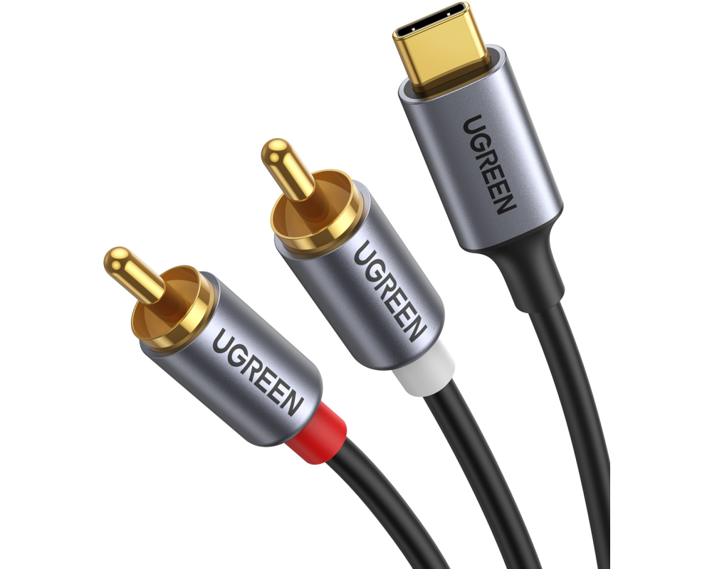 UGREEN Audio Cabel with Chip 1.5m 20193 BB USB-C Male to 2xRCA Male