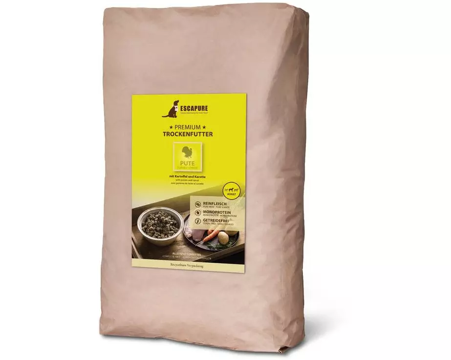 Escapure Trockenfutter Pute Premium 12 kg