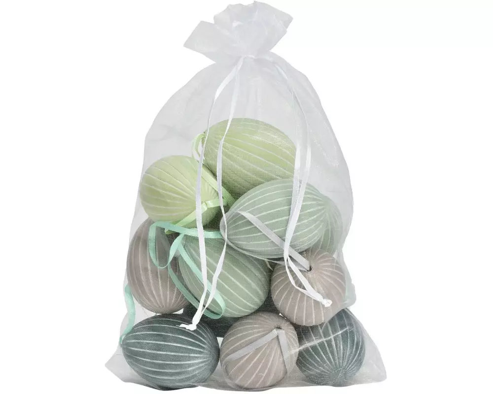 G. Wurm Aufhänger Ostereier 12 Stück, Mehrfarbig