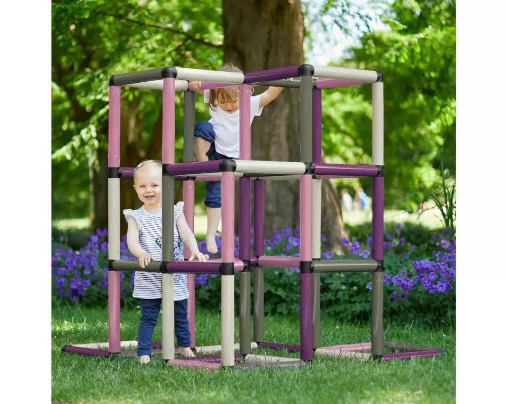 Quadro Spielturm Kletterpyramide HOME berry