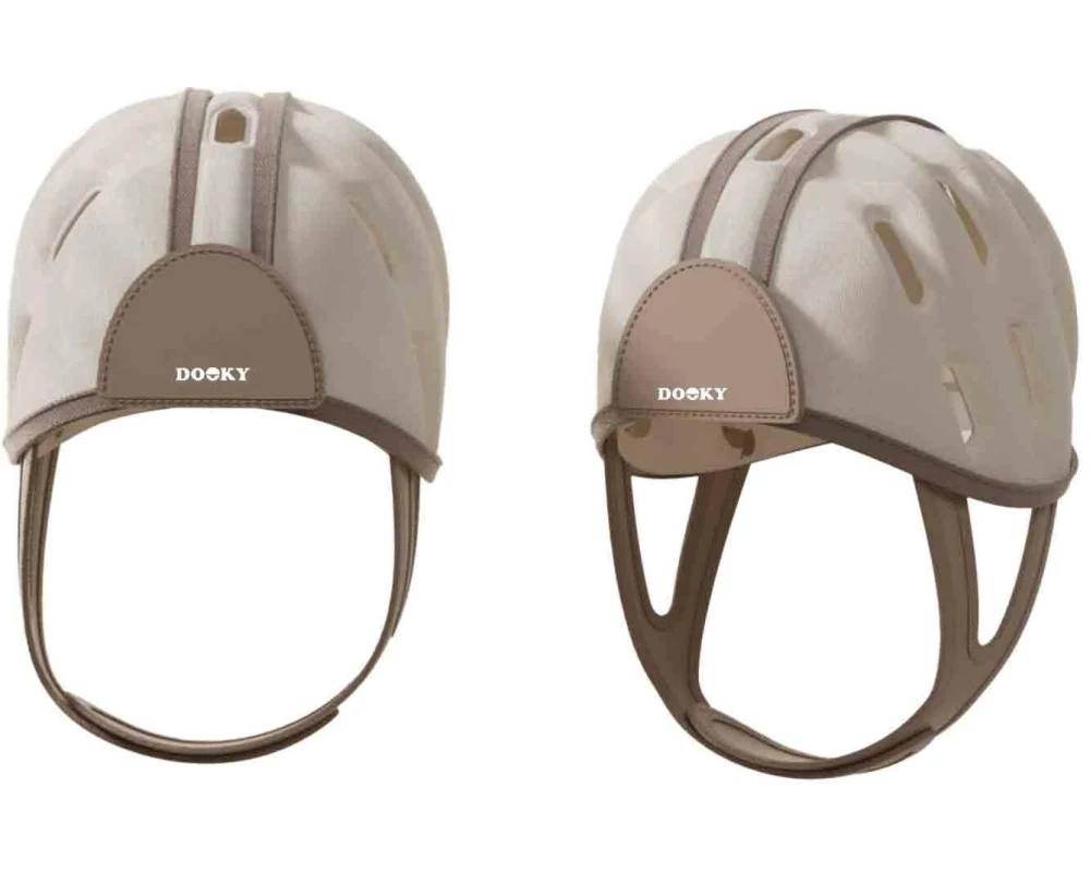 Dooky Baby-Schutzhelm 6-24 Monaten, Beige