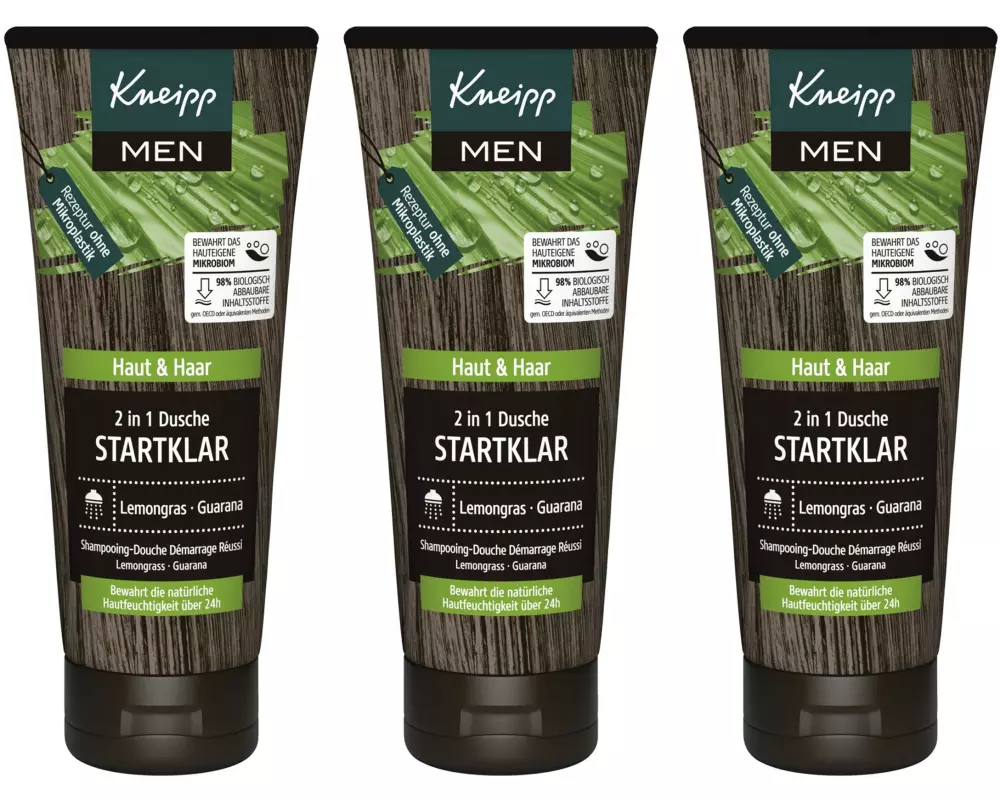 Kneipp Duschgel 2in1 Startklar für Männer 3 x 200 ml