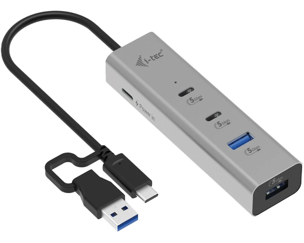 i-tec USB-Hub Universal 2x USB-C + 2x USB-A Anschluss + PD 85 W