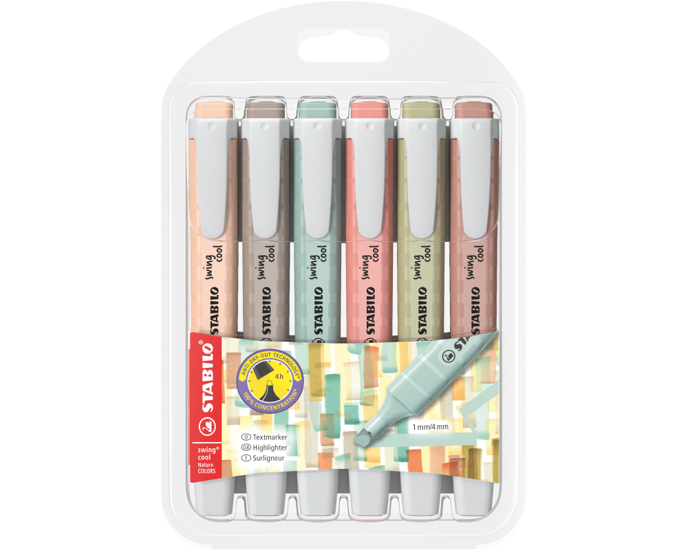 STABILO Textmarker Swing Cool 6er Etui