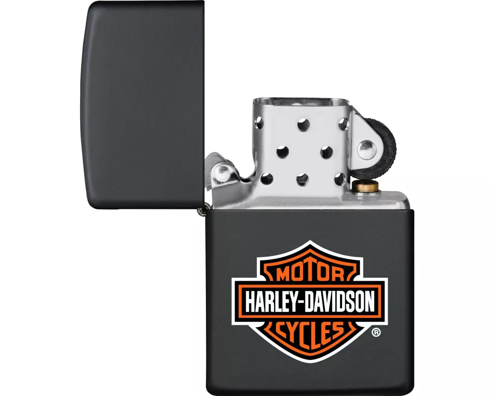 ZIPPO Harley Davidson Bar & Shield Schwarz