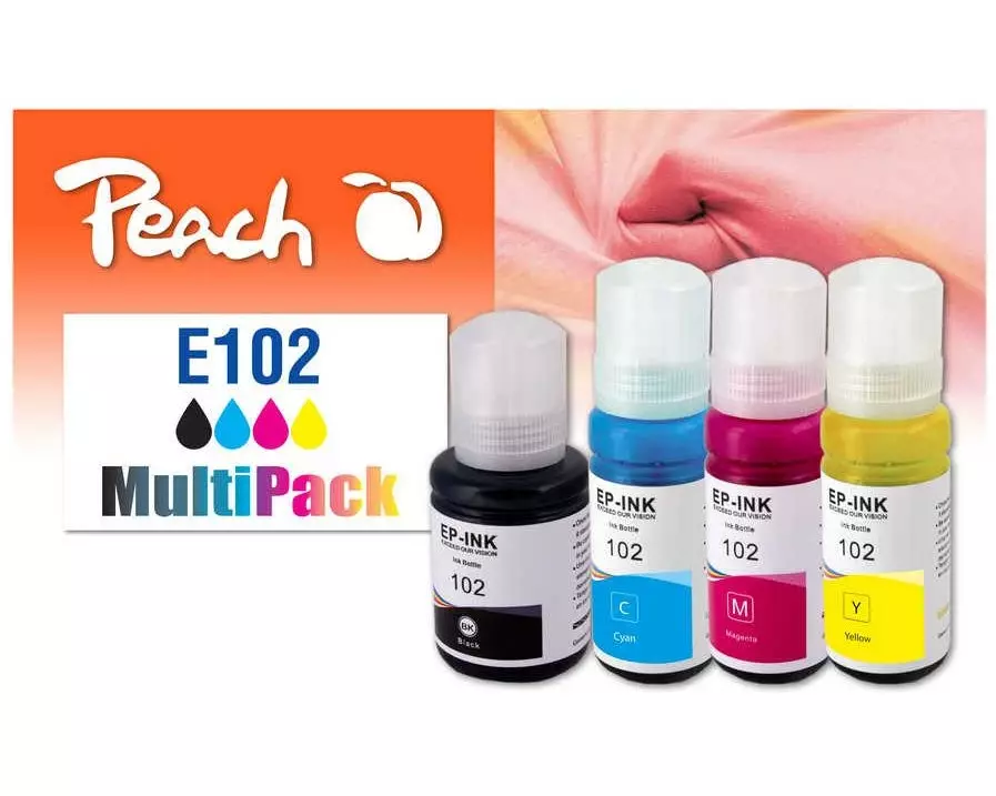 Peach Tinte Epson CISS 102 Multi-Pack C, M, Y, BK