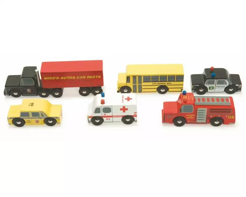 LE TOY VAN Spielzeugfahrzeug New York Car Set