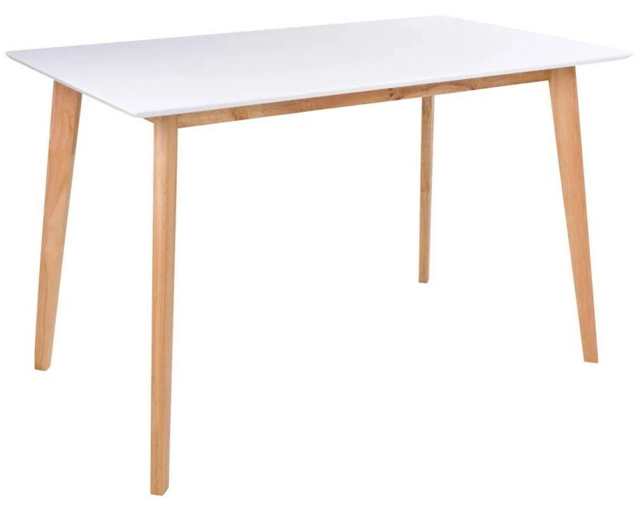 House Nordic Tisch Vojens 120 x 75 cm, Braun/Weiss