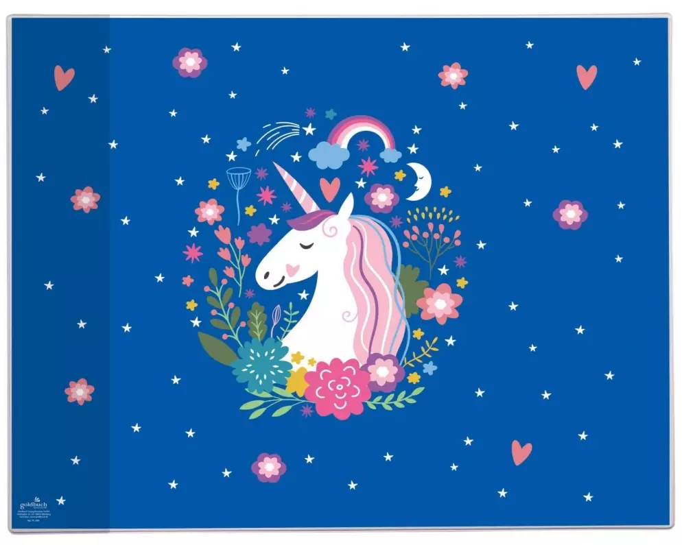 Goldbuch Schreibunterlage Einhornglück 38 x 49 cm
