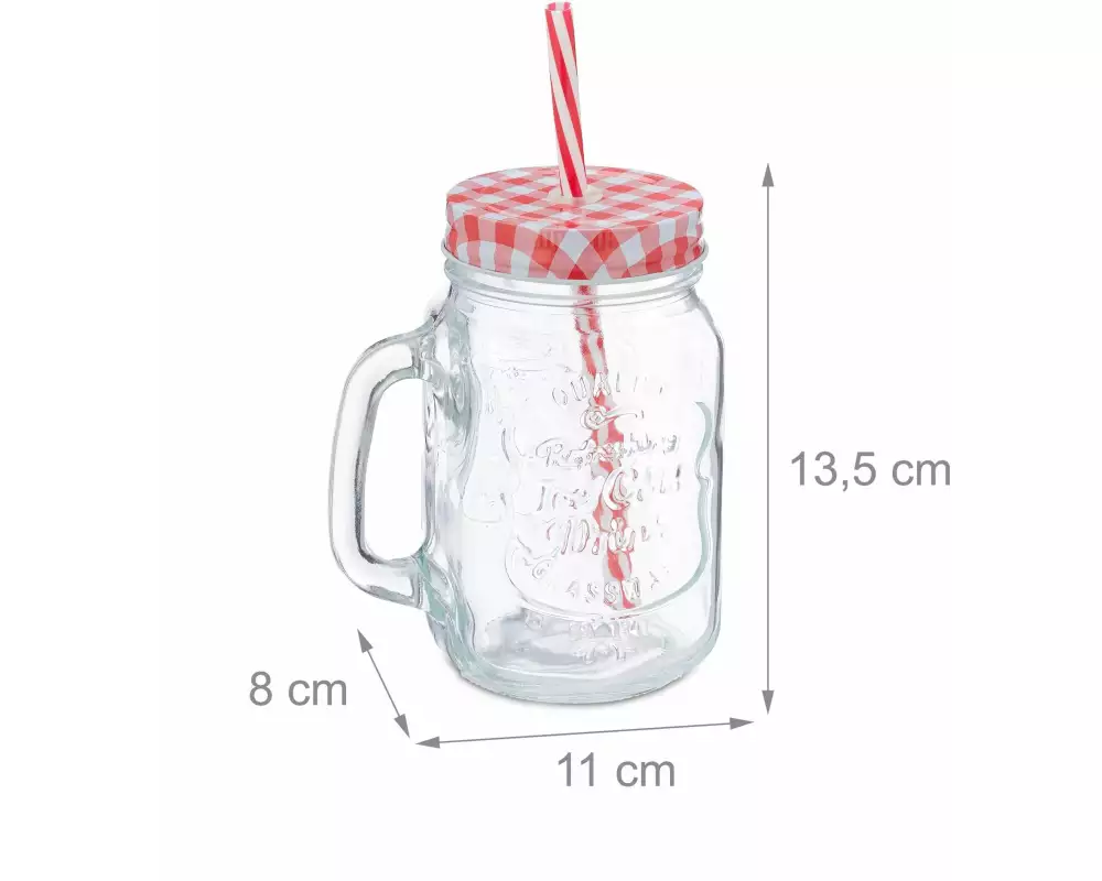 relaxdays Trinkbecher 500 ml, 4 Stück