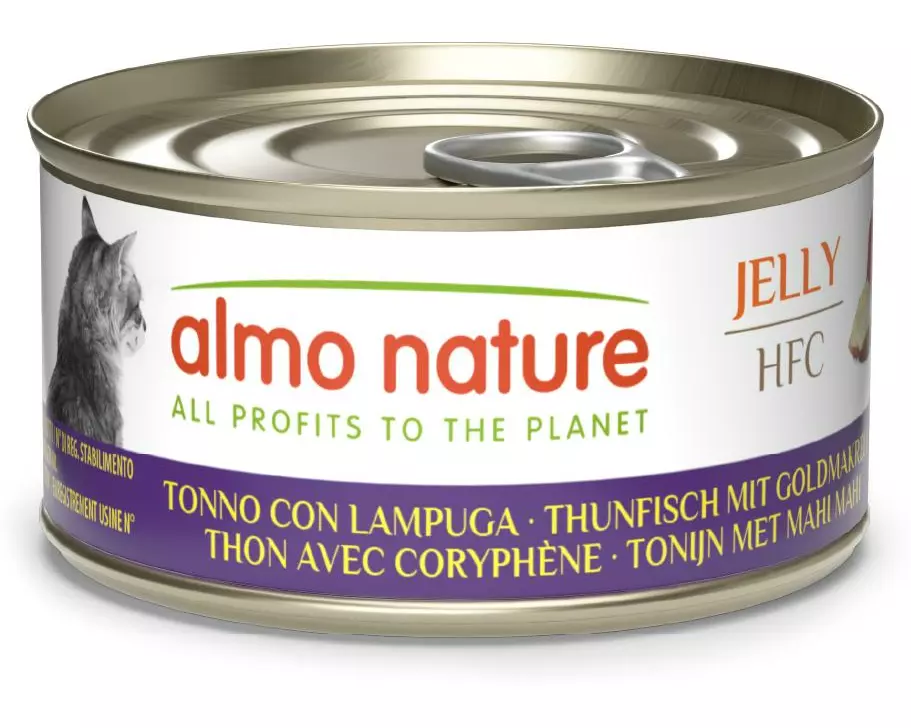Almo Nature Nassfutter HFC Jelly Thunfisch mit Goldmakrele 70 g
