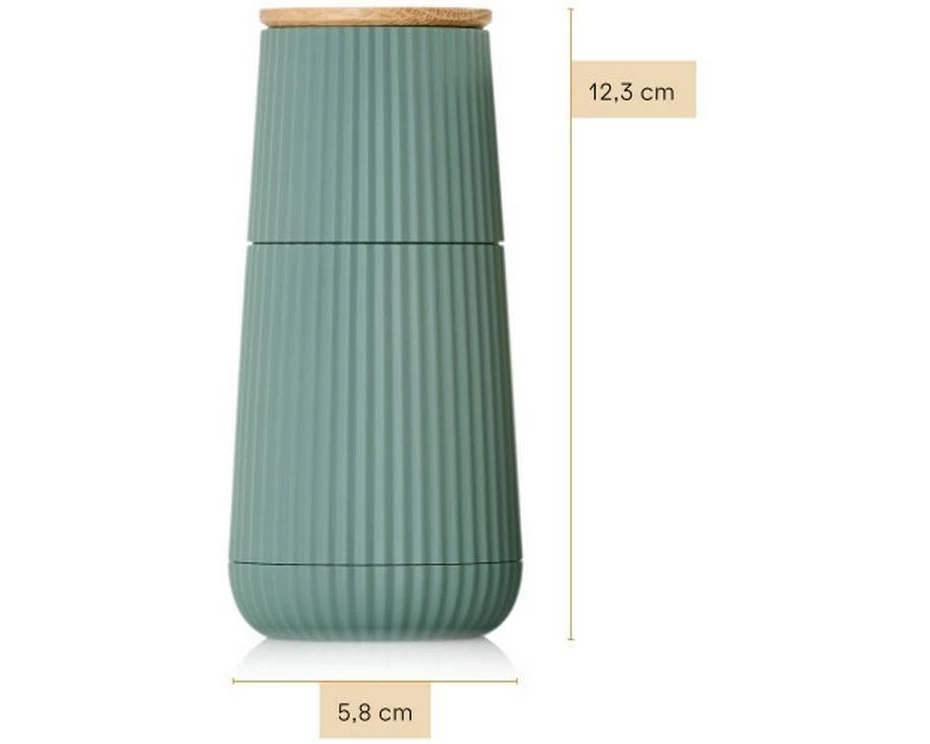 AdHoc Salz- und Pfeffermühle Scape 12.3 cm, Hellgrün/Dunkelgrün