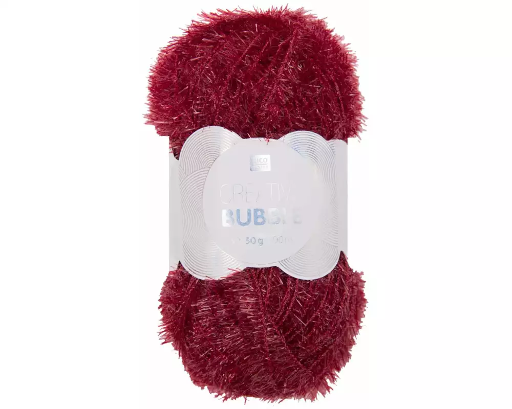 Rico Design Wolle Creative Bubble 50 g Dunkelrot