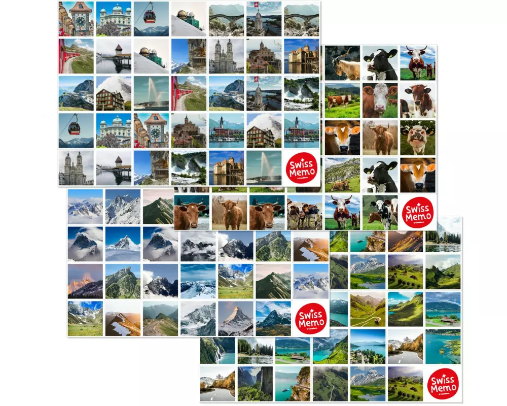 Trendform Papiertischset Swiss Memo 4 Sujets à 6 Blatt