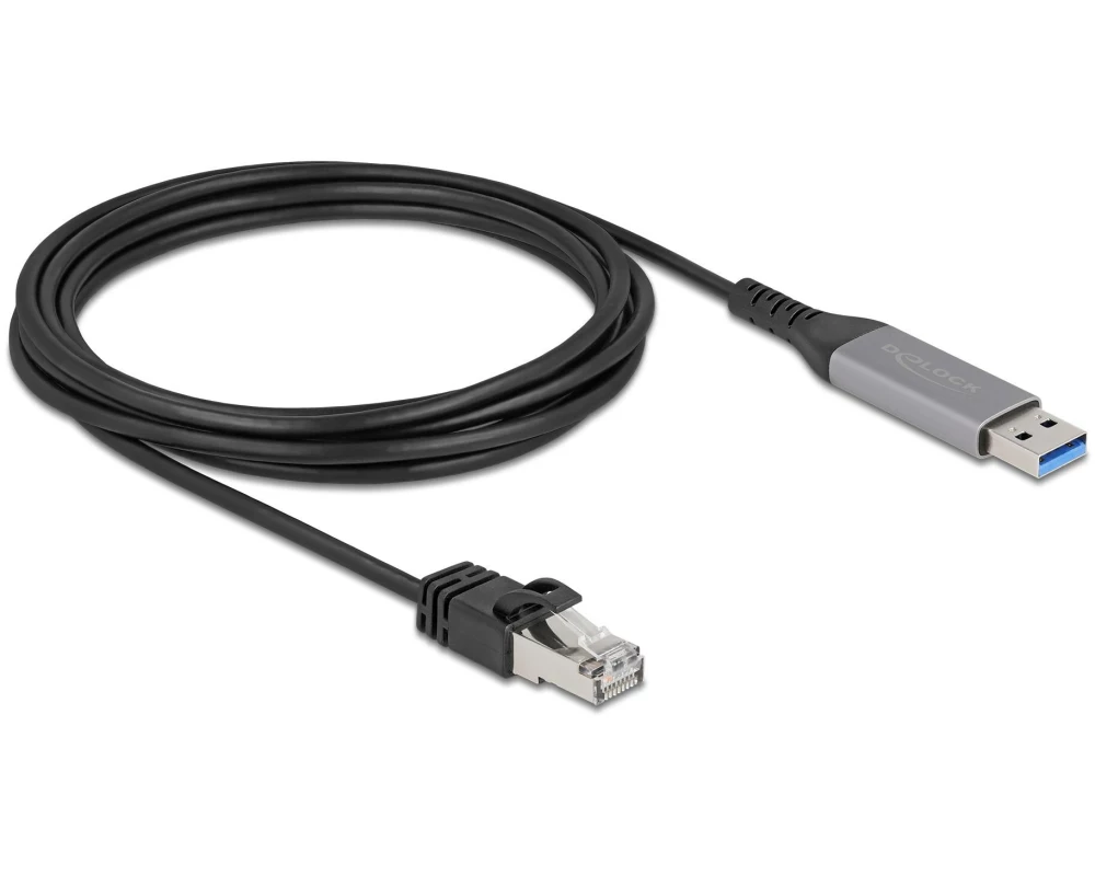 Delock USB LAN Kabel Kabelgebunden/LAN (RJ45)/USB Typ-A