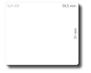 SLP-ZIP WHITE LABEL 51X60MM