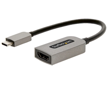 StarTech.com USB C to HDMI Adapter Dongle, 4K 60Hz, HDR10, USB-C to HDMI 2.0b Converter, USB Type-C DP Alt Mode to HDMI Monitor/Display