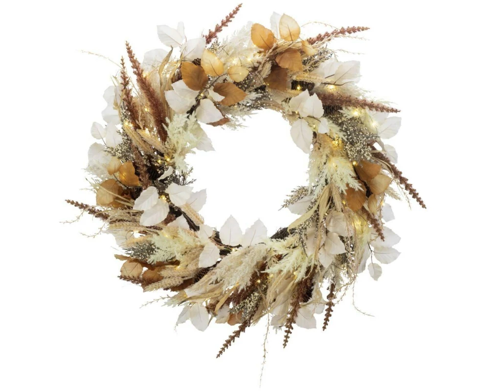 STT LED-Weihnachtskranz Flower wreath 75 cm