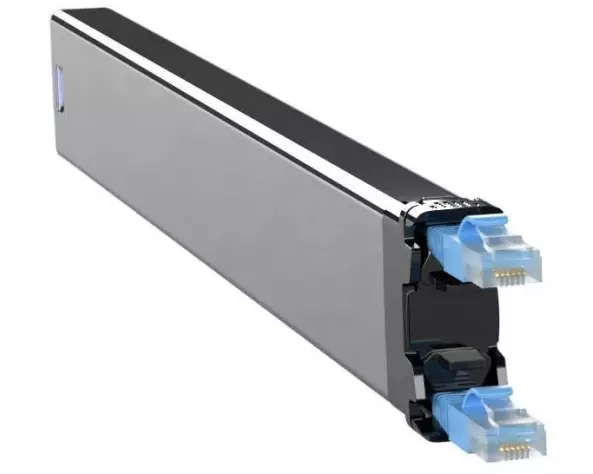 Patchbox Slimpatchkabel Kassette 365 Cat 6A, UTP, 0.8 m, Blau