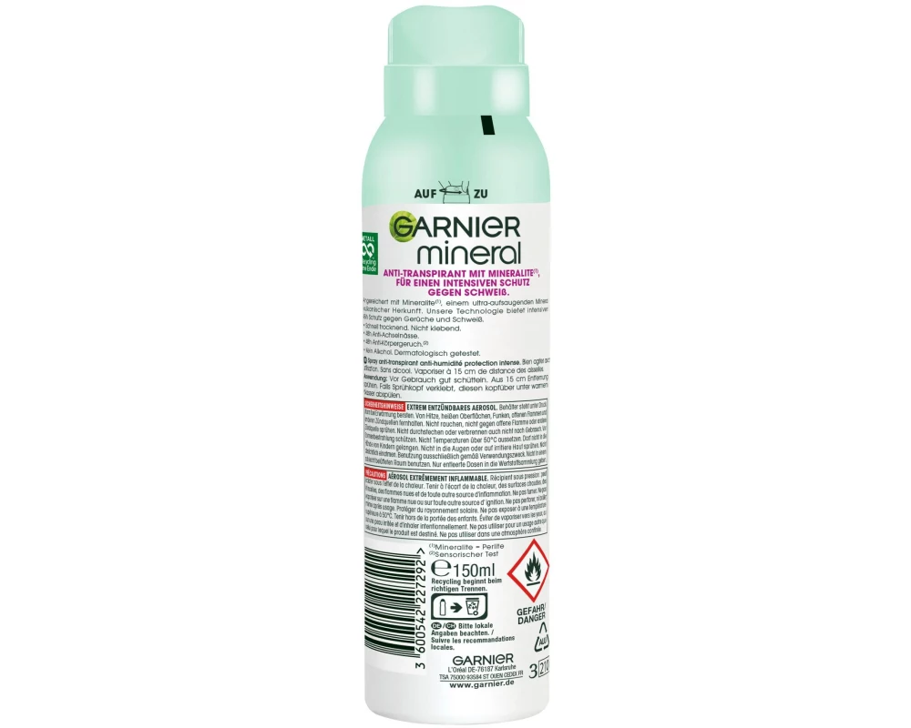 Garnier Deo Spray Mineral Ultra Dry 48 h 150 ml