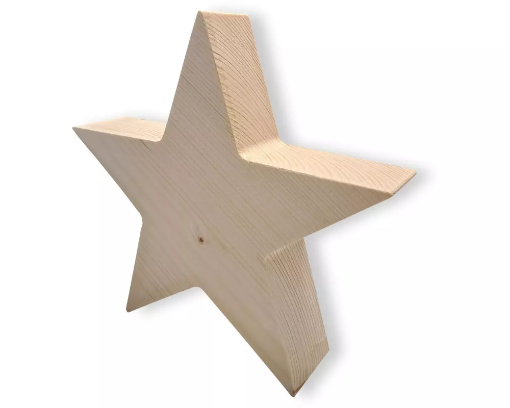 Holz Zollhaus Aufsteller Massivholz Stern klein