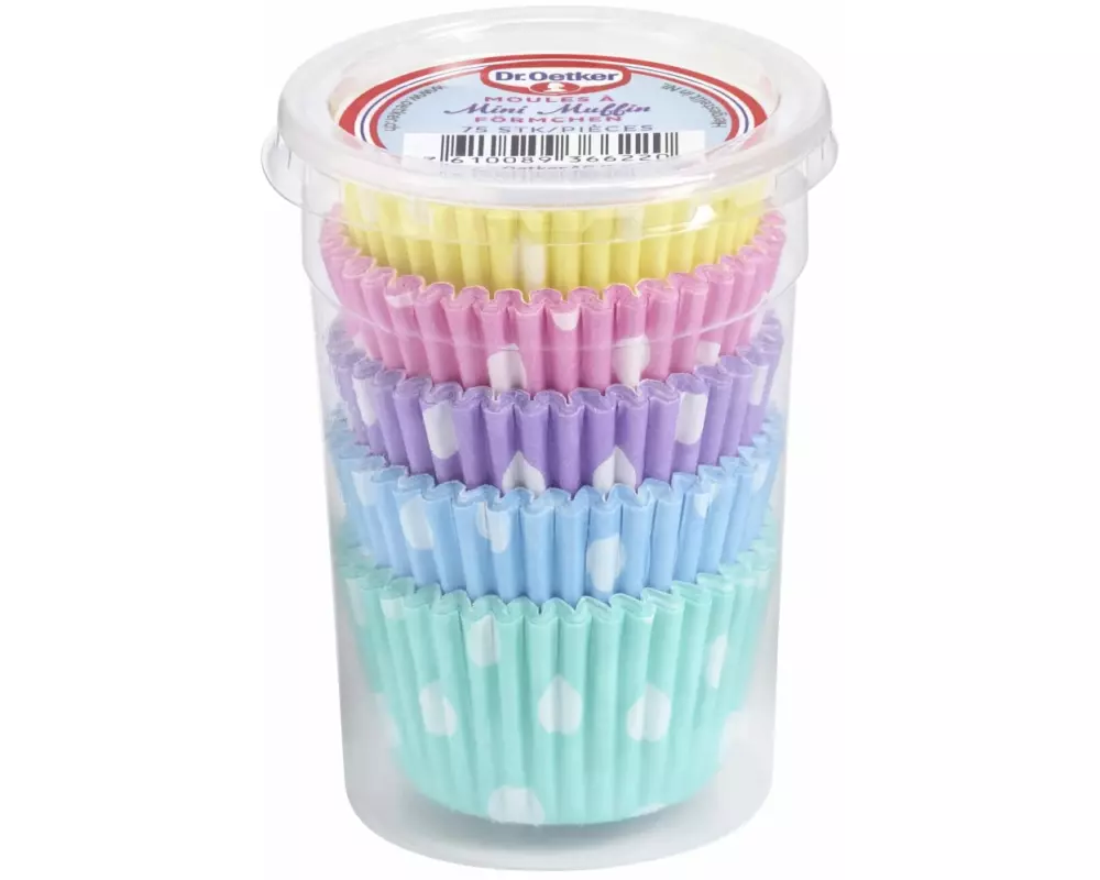 Dr.Oetker Mini Muffin-Backform Punkte 75 Stück