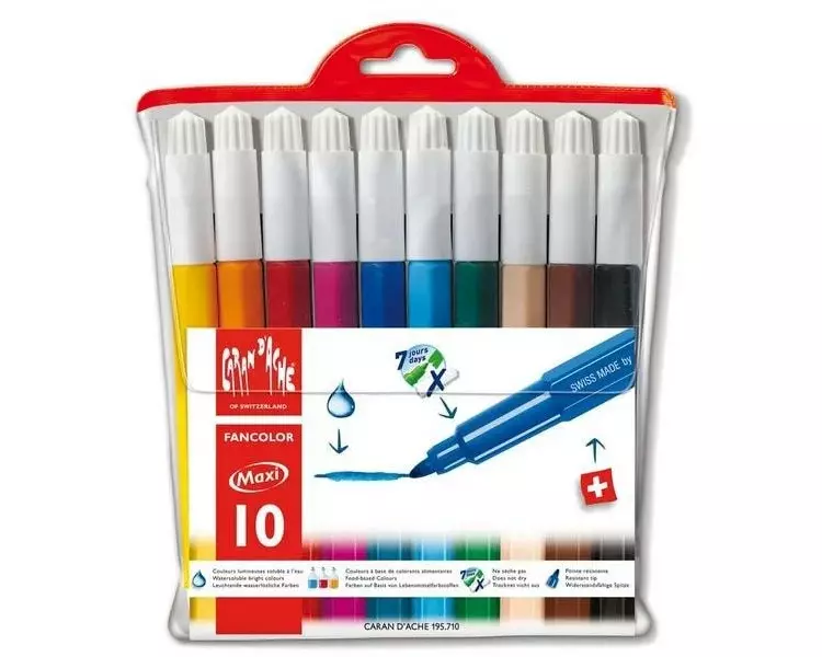 Caran d'Ache Filzstift Fancolor Maxi 10 Stück