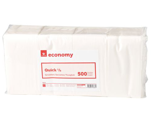 Haushaltsware Papierservietten Quick 33 cm x 33 cm, 500 Stück
