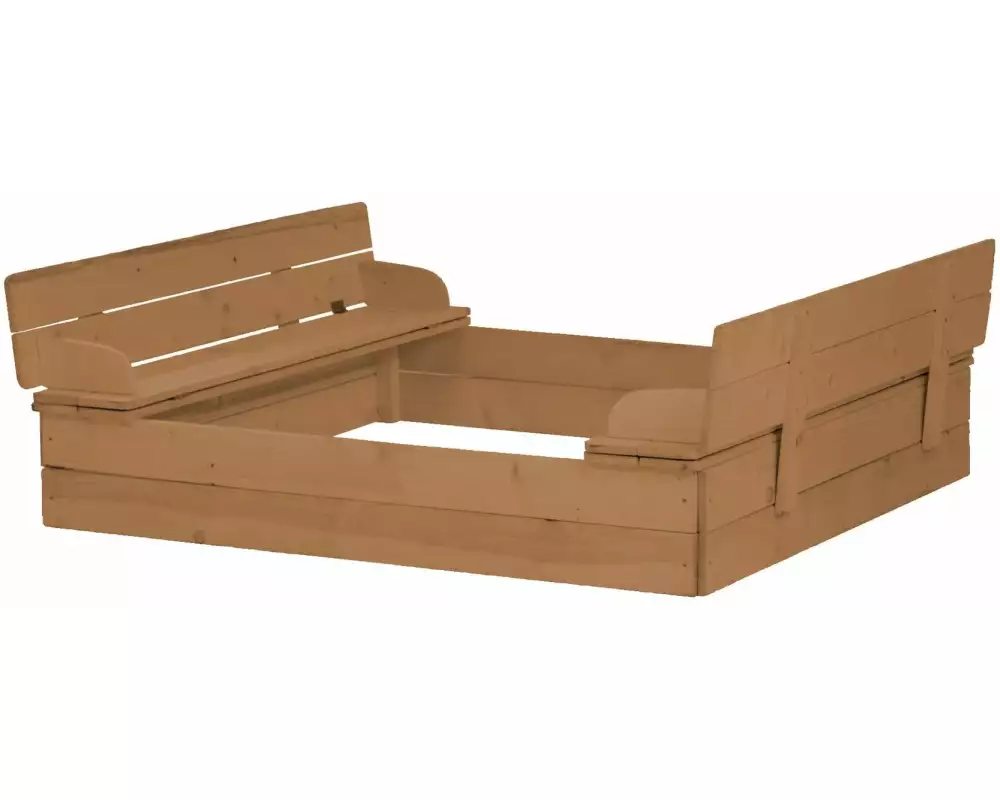 roba Sandkasten mit Deckel Teakholz