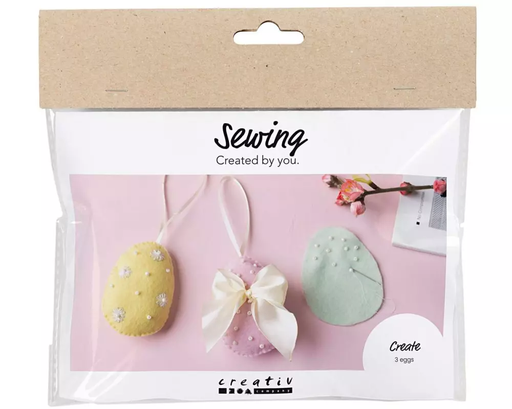 Creativ Company Bastelset Ostern Nähen 1 Stück, Mehrfarbig