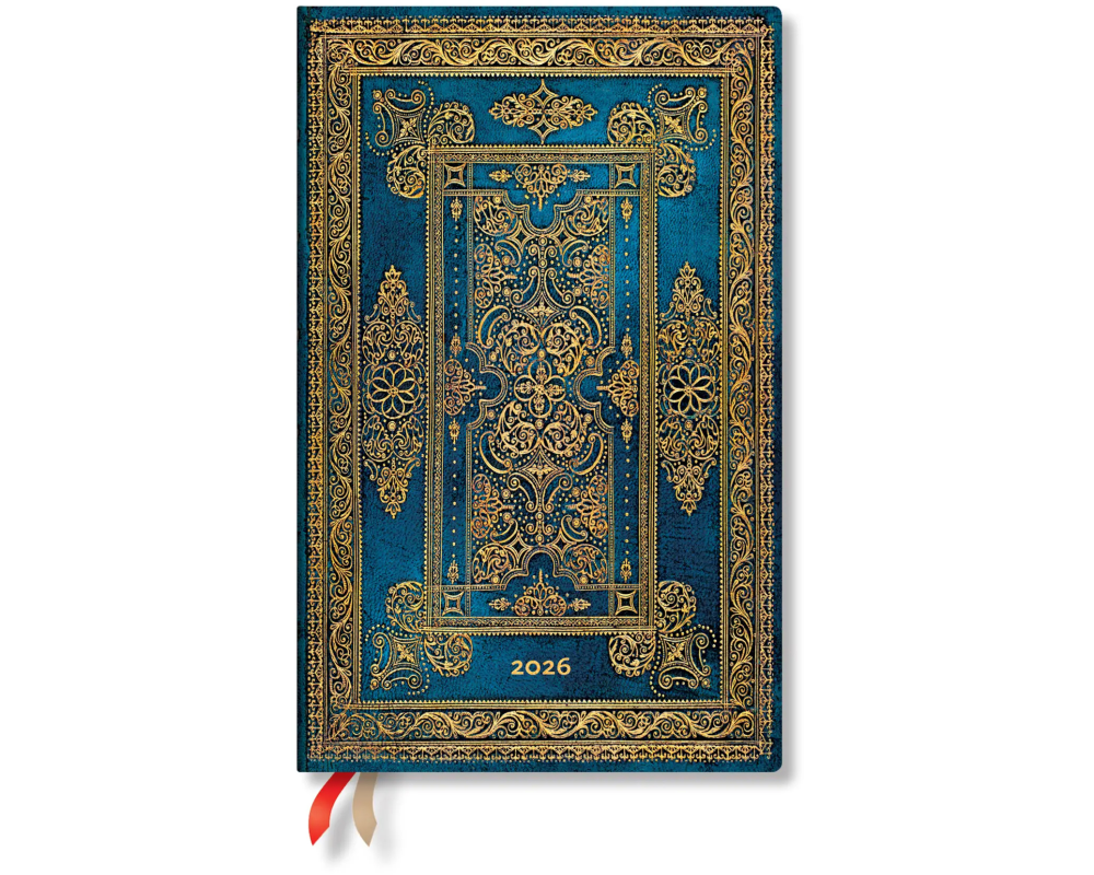 PAPERBLANKS Agenda Luxe Bleu 2026 DF0935-2 1W/2S VER Maxi HC FR 13.5x21cm