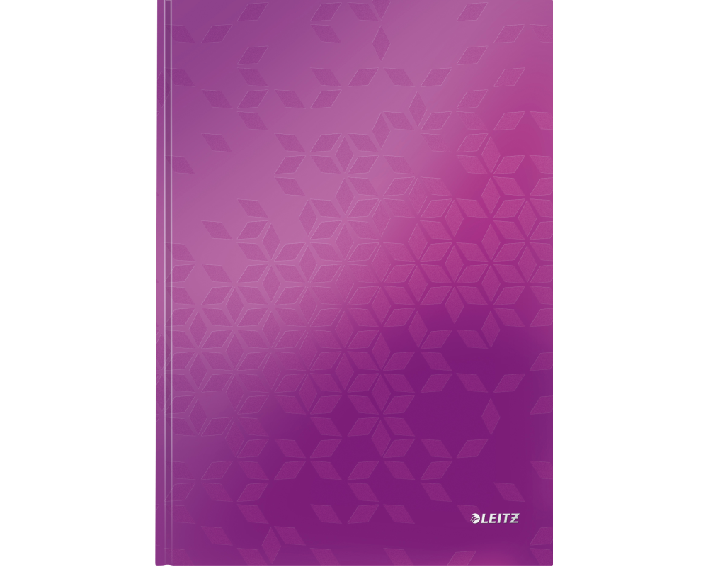 LEITZ Notizbuch WOW A4 46261062 kariert, 90g violett