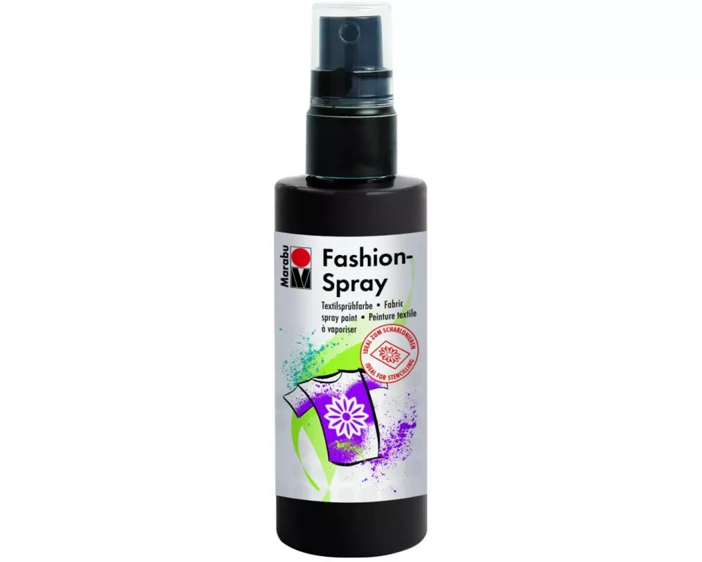 Marabu Textilfarbe Fashion Spray 100 ml, Schwarz