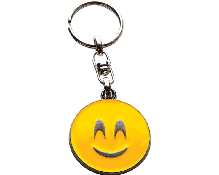 SILCA Schlüsselanhänger Smiley AVK7261 nickel