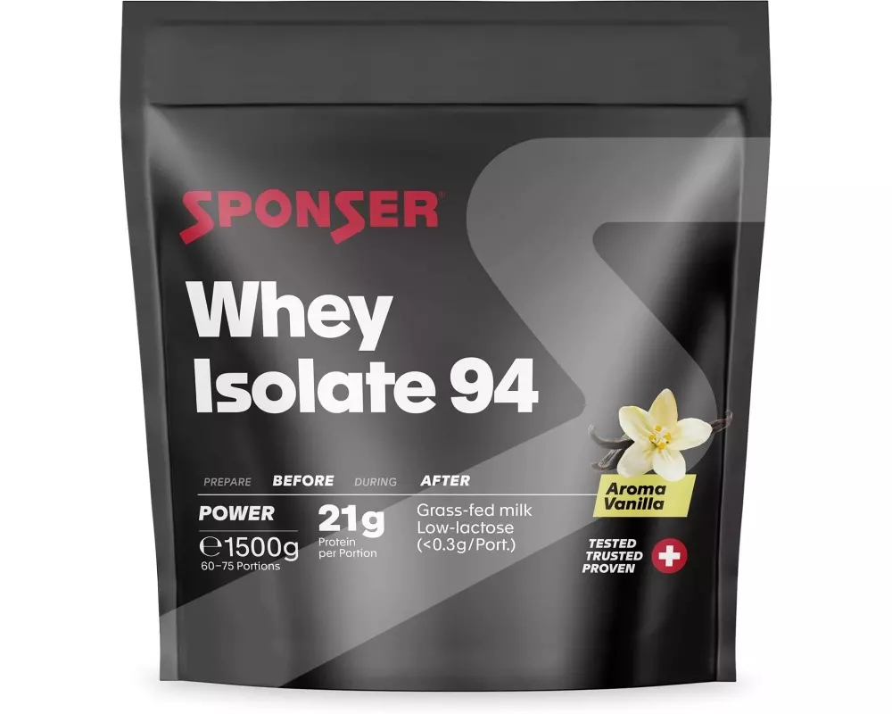 Sponser Pulver Whey Isolate 94 Nachfüllbeutel Vanille, 1500 g