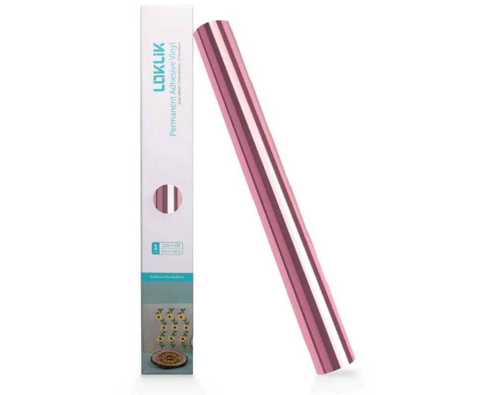 LOKLIK Vinylfolie permanent 30.5 x 180 cm, 1 Stück, Rose