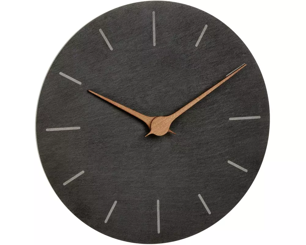 TFA Dostmann Wanduhr Schwarz